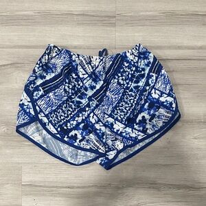 Danskin Blue Patterned Athletic Shorts